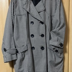 【受渡者様決定】Aller Bienコート/4L白黒チェック