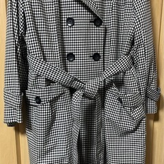 【受渡者様決定】Aller Bienコート/4L白黒チェックの画像