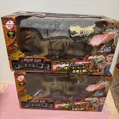 2個セット　レーザーガン　ダイナソー　ラプトル　
