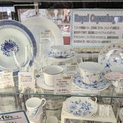 【愛品倶楽部柏店】Royal Copenhagen コペンハーゲン MEISSEN マイセン カップ ソーサー プレート ブルー フルーテッド ホワイトレリーフの画像