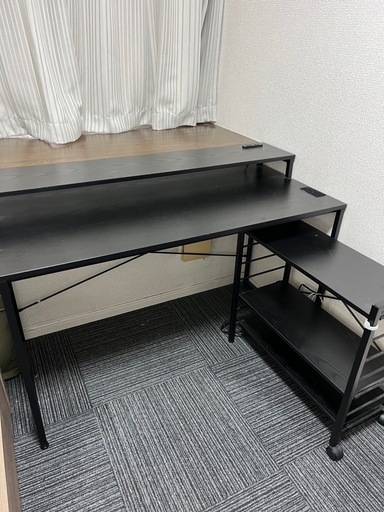 アイリスプラザ パソコンデスク ラック付き 幅120㎝