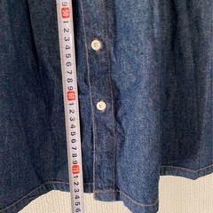 デニム生地ワンピース（size120）の画像