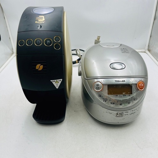 【✨‼️お得なキッチン家電セット‼️✨】東芝 RC-6XE 炊飯器 \u0026 ネスカフェ バリスタ 50 HPM9634 コーヒーメーカー セット