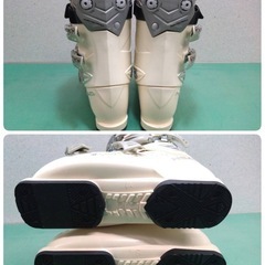 ●13) HEAD gp SUPER　MACRO ヘッド スキーブーツ 294mm 25-25.5cm  スキー靴 オフホワイト 可愛い お洒落 かっこいい 中古 ③の画像