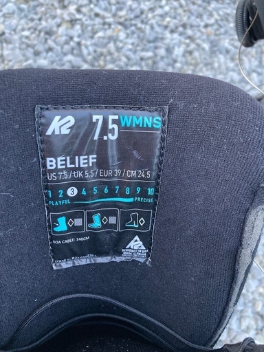 K2 スノーボードブーツ　24.5cm