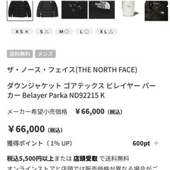 North Face ビレイヤーダウンジャケット
の画像