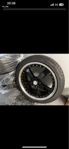 値下げ可能　広島から引取希望　ロクサーニ グラスターファイブ19インチ 4本セット7.5j