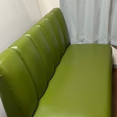 ソファ　2人掛け　グリーン