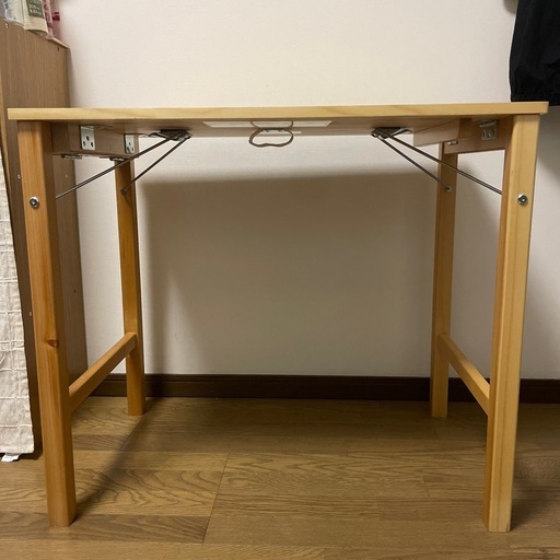 折り畳める無印良品デスク