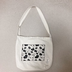 トートバッグ ショルダーバッグ 猫 白