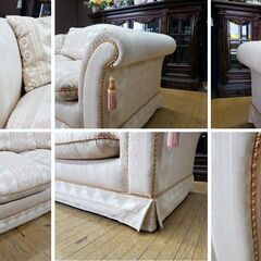 ｌ53　美品　Muebles Tapizados　スペイン製　2人掛けソファの画像