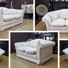 ｌ53　美品　Muebles Tapizados　スペイン製　2人掛けソファの画像