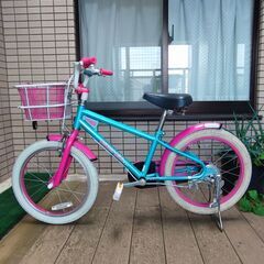 子供用自転車　女の子　18インチの画像