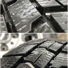 ◆軽自動車に！ 13インチ 4本セット スタッドレスタイヤ 155/65R13 アイスナビ7 社外アルミホイール 
ガンメタ 冬タイヤの画像