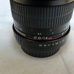 SAMYANG 超広角レンズ 14mm f2.8の画像