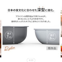 アイリスオーヤマ ダイヤモンドコートパン ★未使用★ 間違えて購入したものですの画像