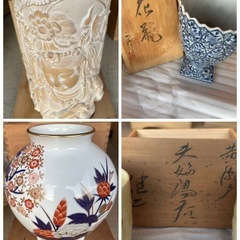 貴重？ 花瓶 湯呑み等 陶器 香蘭社 木箱入り！ 