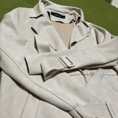 ZARA BASIC スエードロングコートの画像