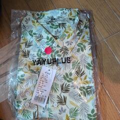 ❄値下げ❄リーフのモチーフYシャツ