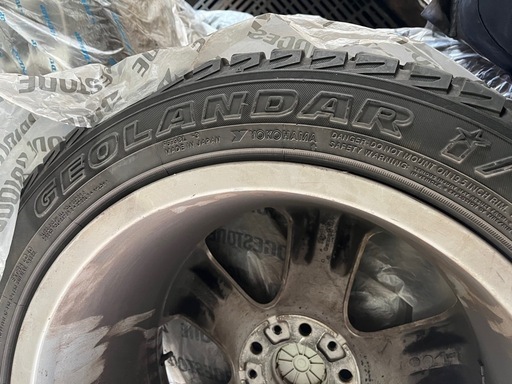 19インチ 255/50R19 107Q XL 4本 冬 SUV用スタッドレス YOKOHAMA 純正アルミホイール付き　