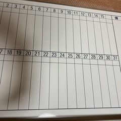 スケジュール ボード　ホワイトボードの画像