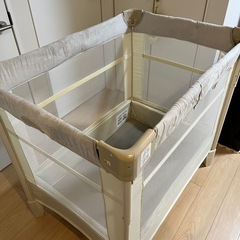 アップリカ Aprica COCONEL Air Plus（ココネル エアープラス） AB たためるベビーベッド ホワイトベージュ（BE）の画像