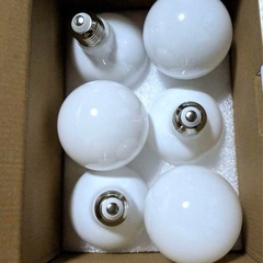 G80 億米 LED 電球 4000K 電球 6個セット