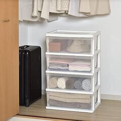 現地受け取り限定！　4段収納ボックス2セット
