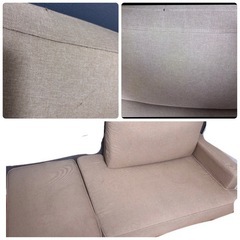 2人掛けソファ ベージュ 幅160cm コーナーソファ 受け渡し場所県内要相談の画像