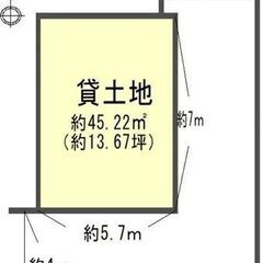 ★貸土地★　東大阪市六万寺町　 13.6坪　#資材置き場　＃トラ...