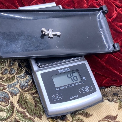 ダイヤモンド　クロス　ペンダント　pt950 ベイビーファット風　4.6g