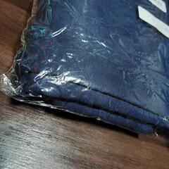 未使用 紺色 ハーフ丈 カーテンの画像