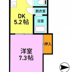 🌻西鉄花畑駅（特急とまります‼️）徒歩圏内・契約金令和７年６月までなら９,６００円のみ🌻オートロック（設置予定）エレベーター付き広々１DKマンションタイプ♥️インターネットはもちろん無料で、室内は２口ガスコンロ・エアコン等々標準装備💓 - 久留米市