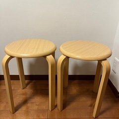 取引中　スツール 丸椅子 2脚セット