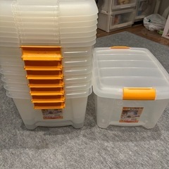 アイリス　高いところBOX クローゼット上収納8個セット　の画像