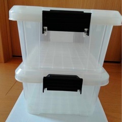 プラスチックBOX 収納ケース　工具箱　2個　ツールBOX 収納　おもちゃ箱の画像