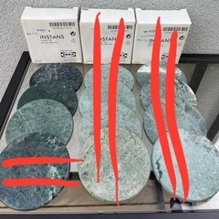 IKEA 大理石 コースター 3枚