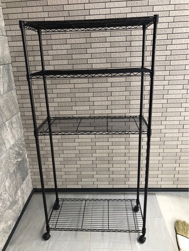 美品‼️スチールラック　ブラック