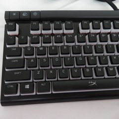 HyperX Alloy Elite 2 ゲーミングキーボード メカニカルスイッチ 赤軸 LEDバックライト HKBE2X-1X-US/G ゲーム周辺機器 【コンプオフ金沢野々市店】の画像