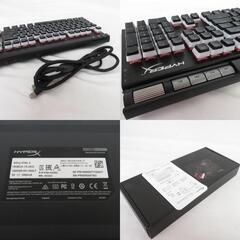 HyperX Alloy Elite 2 ゲーミングキーボード メカニカルスイッチ 赤軸 LEDバックライト HKBE2X-1X-US/G ゲーム周辺機器 【コンプオフ金沢野々市店】の画像