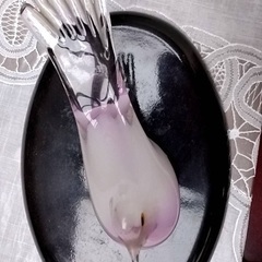 鳥ガラス置物の画像