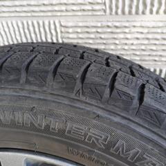 ダンロップ　ウィンターマックス　スタッドレスタイヤ４本と専用ナットセット　ルークス適応 145／85/r13 14インチ　最終値下げの画像