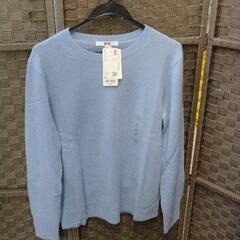 1227-073 UNIQLOカシミヤクルーネックセーター