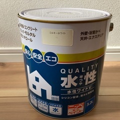 未使用 水性 ペンキ 白 ミルキーホワイト DIY  