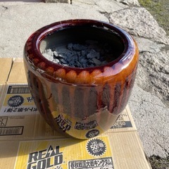 火鉢　横23cm×高さ25cm【値下げしました】