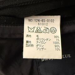 ダウンジャケット XL (LL) SHIPS JET BLUE 黒の画像