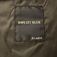 ダウンジャケット XL (LL) SHIPS JET BLUE 黒の画像
