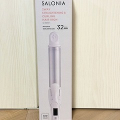 【新品未使用】SALONIA　2WAYストレート&カールヘアアイ...