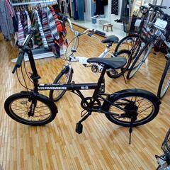 ★ジモティ割あり★ 折りたたみ自転車　黒　20インチ　クリーニン...