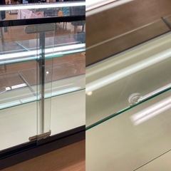 タテヤマ製 ガラスショーケース 3段 幅120cm ディスプレイ 店舗什器 業務用の画像